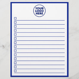 Modern Business Logo Navy Blue To Do List Reklamblad