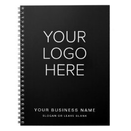 Modern Business Logotyp Black Anteckningsbok