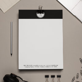 Modern Business logotyp Black Gräns Company Mail Brevhuvud