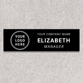 Modern Business Logotyp Black Namnbricka