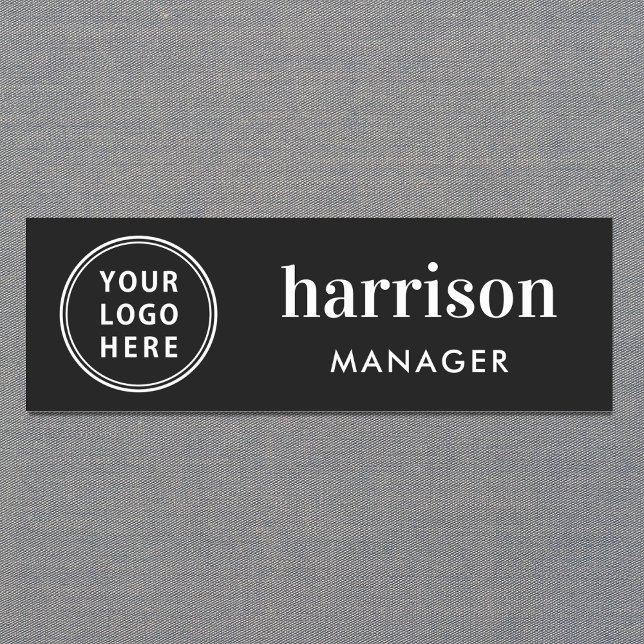 Modern Business Logotyp Black Namnbricka (Skapare uppladdad)