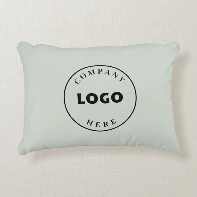 Modern Business Logotyp Company Swag-Anpassningsba Prydnadskudde (Framsidan)