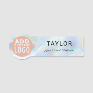 Modern Business Logotyp HoloGraph-Anpassningsbar Namnbricka