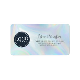 Modern Business Logotyp HoloGraph-Returadress Adressetikett
