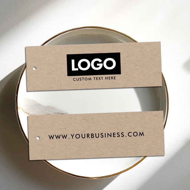 Modern Business Logotyp Kraft Label Clothing Märkr Litet Visitkort (Skapare uppladdad)