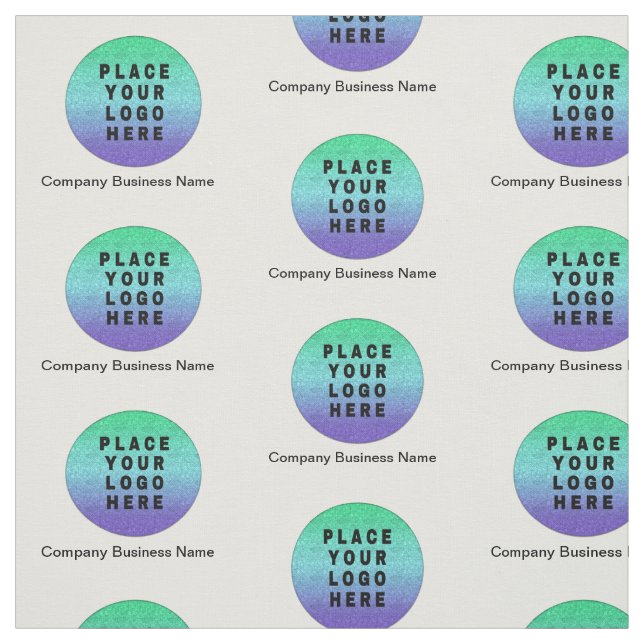 Modern Business Logotyp Mönster Anpassningsbar Tyg (Provkarta)