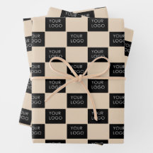 Modern Business Logotyp Promo Beige