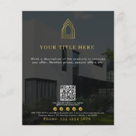 Modern Business Logotyp QR Code Social Media Photo Flygblad