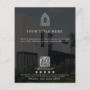 Modern Business Logotyp QR Code Social Media Photo Flygblad