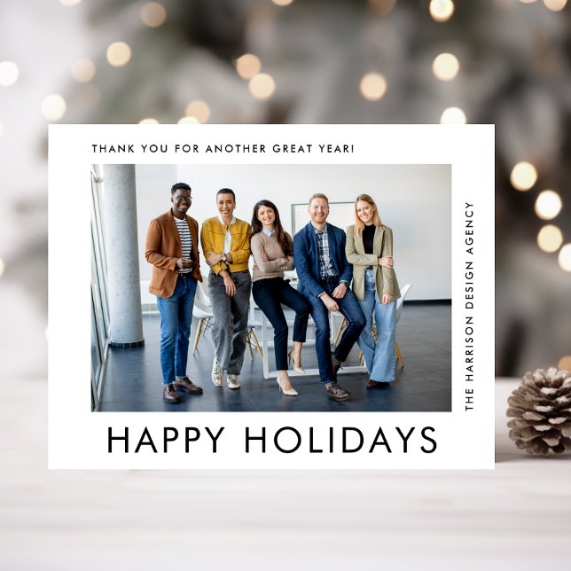 Modern Business Logotyp QR-kod - fotopul Julkort (Spread the joy of the season and strengthen business relationships with our photo holiday card)