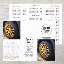 Modern Business Logotyp - trifold Photo Pris Broch