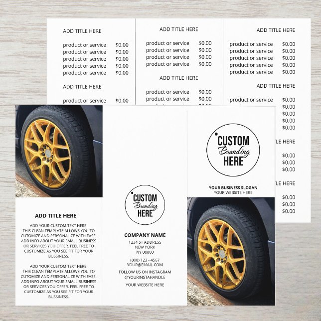 Modern Business Logotyp - trifold Photo Pris Broch (logo trifold brochure)