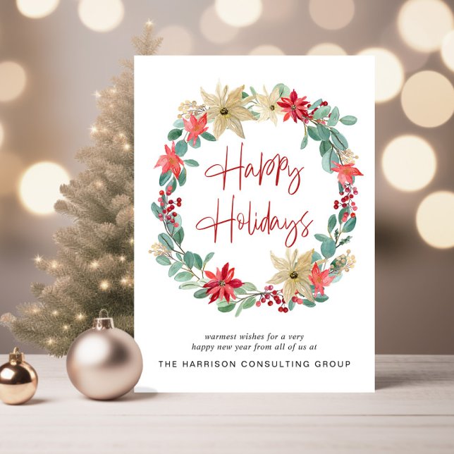 Modern Business Logotyp WandeCorporate-jul Julkort (Spread the joy of the season and strengthen business relationships with our elegant holiday card)