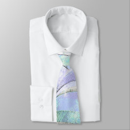 Modern Business Mönster Abstrac Blue Grönt Slips