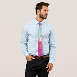 Modern Business Mönster Abstrac Blue Rosa Slips
