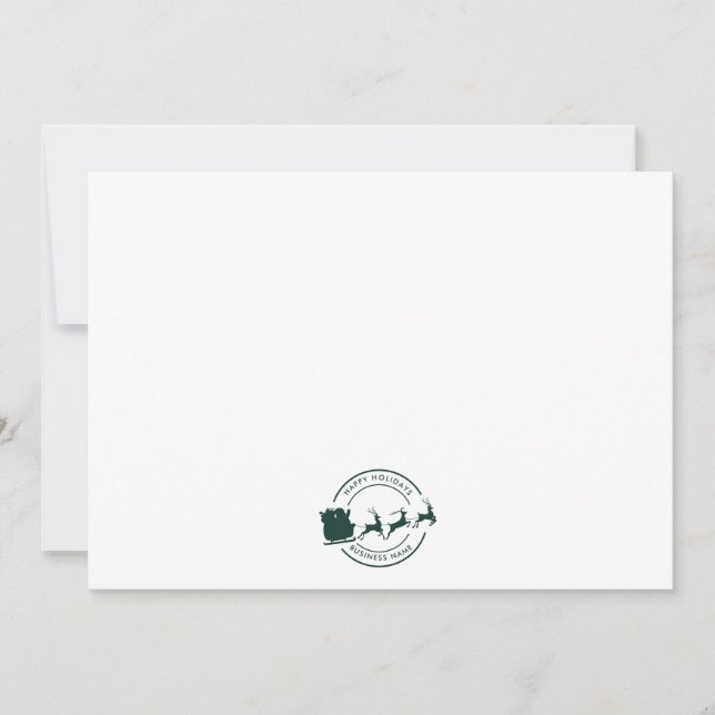 Modern Business Namn-Anpassningsbar - jul Tack Kort (Framsida)