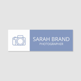 Modern Business Namn bricka med Logotyp Namnbricka