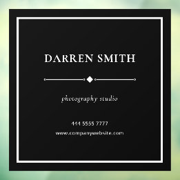 Modern Business Office Namn White på Black
