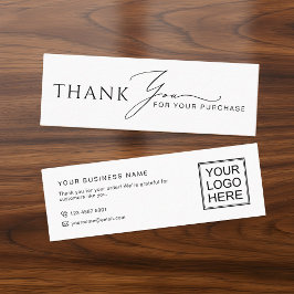 Modern Business Thank You Packaging Mini Inserts Mini Visitkort