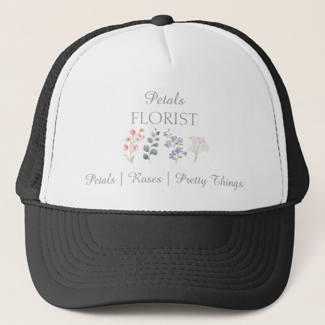 Modern Butik Blomsterbutik Varumärkesbyggande  Keps (Framsida)