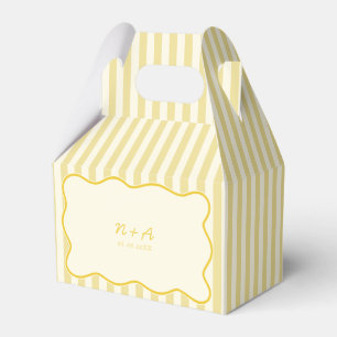 Modern Butter Gult Bröllop Presentaskar
