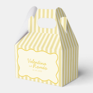 Modern Butter Gult Bröllop Presentaskar