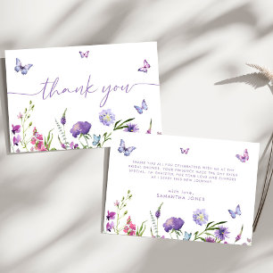 Modern Butterflies Bridal Shower Floral Tack Kort
