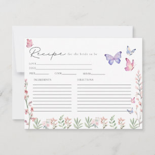 Modern Butterflies Möhippa Recification Card Inbjudningar