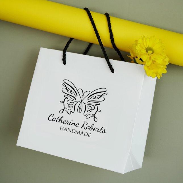 Modern Butterfly Anpassningsbar Handmade Large Stämpel (Skapare uppladdad)