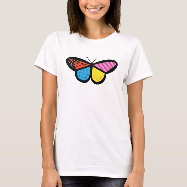 Modern Butterfly T-Shirt (Framsida)