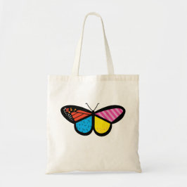 Modern Butterfly Tote Bag Tygkasse
