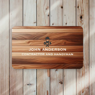Modern byggentreprenör Handyman Renovering Visitkort