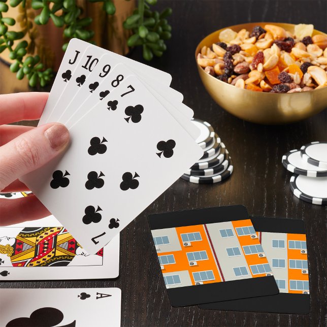 Modern Byggnad med Luft-konjoner Casinokort (Skapare uppladdad)