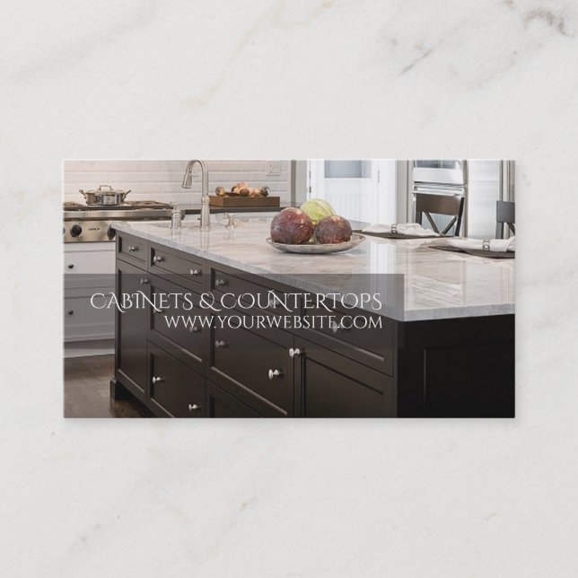Modern CABINETS & COUNTERTOTOPS-byggkort Visitkort (Framsida)