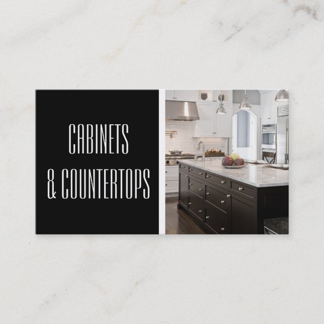 Modern CABINETS & COUNTERTOTOPS-byggkort Visitkort (Framsida)