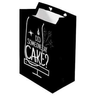 Modern Cake Quote Minimal Typography Black