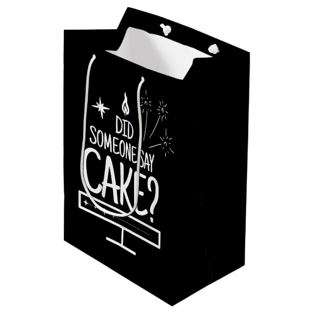 Modern Cake Quote Minimal Typography Black (Framsidan Vinklad)