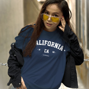 MODERN CALIFORNIA STATE CITY INITIALER MATCHING T SHIRT