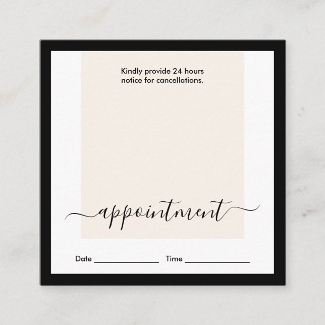 Modern Calligrafi av Chicen Rensa layout Möte Fyrkantigt Visitkort (Framsida)