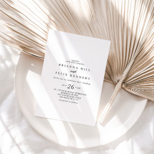 Modern calligrafi Avslappnad Bröllop Inbjudningar