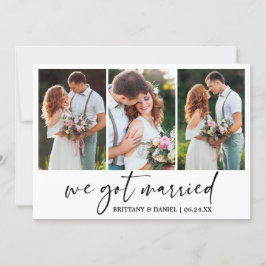 Modern calligrafi Bläck Pen 3 Photo Bröllop Meddelande