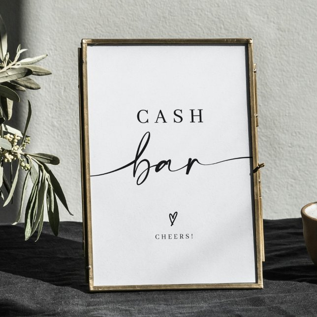 Modern calligrafi Bröllop Pengarar Pub Poster (Skapare uppladdad)