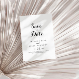 Modern calligrafi Bröllop Spara Datumet