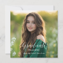 Modern calligrafi Foto Studenten Spara Datumet