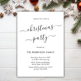 Modern calligrafi, Helgdag jul Party Inbjudningar