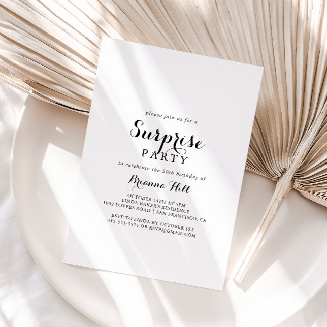 Modern calligrafi i Party Inbjudningar (Skapare uppladdad)