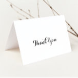 Modern calligrafi med Bröllop, tack vare ditt kort<br><div class="desc">Den moderna kalligrafin har vistats i bröllop tack vare ditt kort är perfekt för ett rustiskt bröllop. Den enkla och elegant designen har skript av typen klassisk och finare i svartvitt. Anpassa kortets insida med namn och ett tackmeddelande. Du kan också lämna tackmeddelandeavsnittet tomt och lämna skrivan en personlig på...</div>