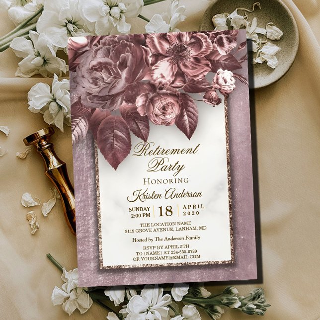 Modern calligrafi Pension Party Inbjudningar (Skapare uppladdad)