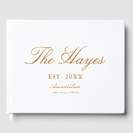 Modern calligrafi Personlig Bröllop Gästböcker