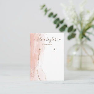 Modern Calligraphy Art Earring visning Card Visitkort